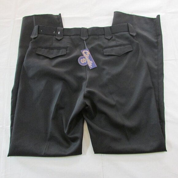 Circle S Men's Wool Blend Unhemmed Ranch Abilene Dress Pants Black CP6729 - Picture 1 of 4